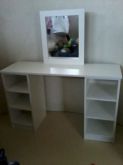 Penteadeira em mdf branco med.110x40x70 cm