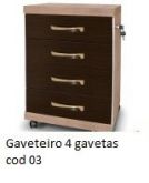 Gaveteiro 4 gavetas cod.002